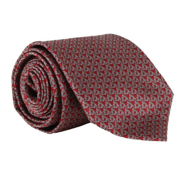 Dunhill woven mulberry silk tie with a wingnut pattern