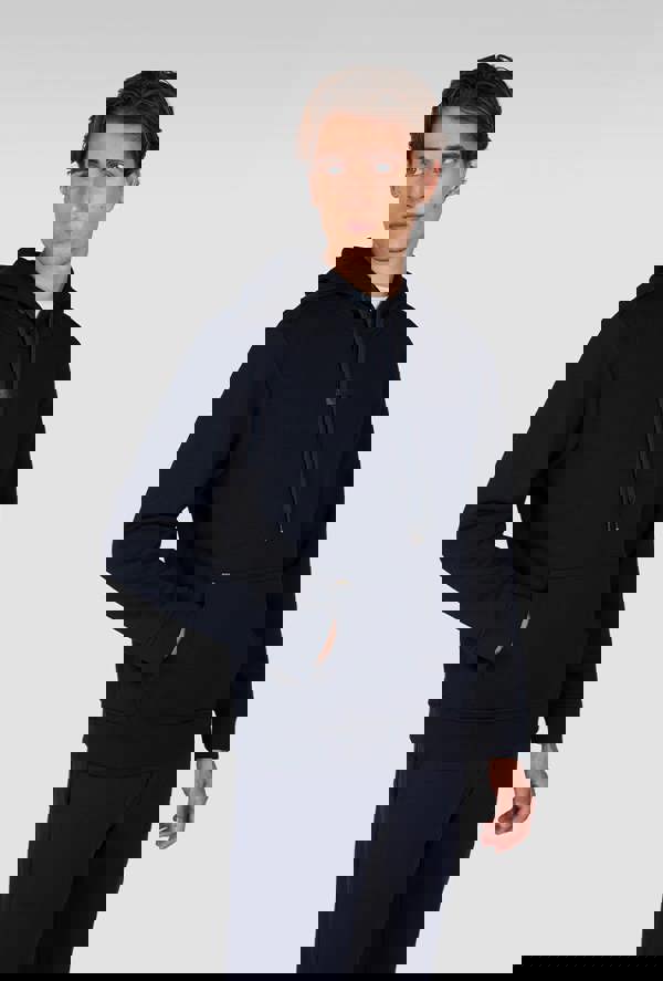 Paul & Shark Leather Badge Tech Hoodie