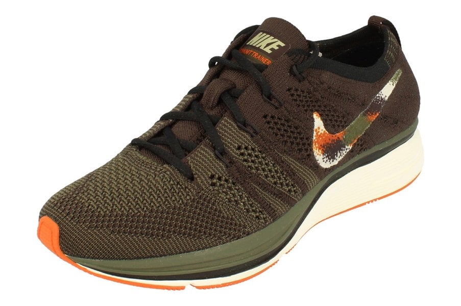 Nike Flyknit Trainers Mens Ah8396  202 - Velvet Brown Neutral Olive 202 - Photo 0