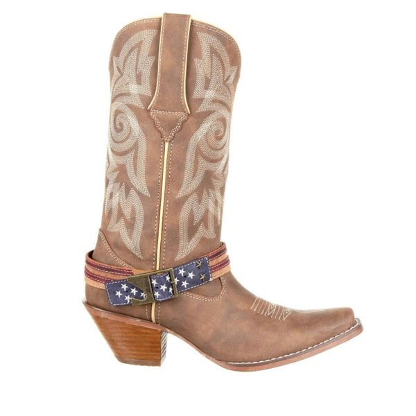 Durango Crush Flag Women's Boots - Brown/Khaki