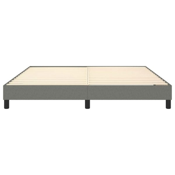 Berkfield Box Spring Bed Frame Dark Grey 180x200 cm 6FT Super King Fabric