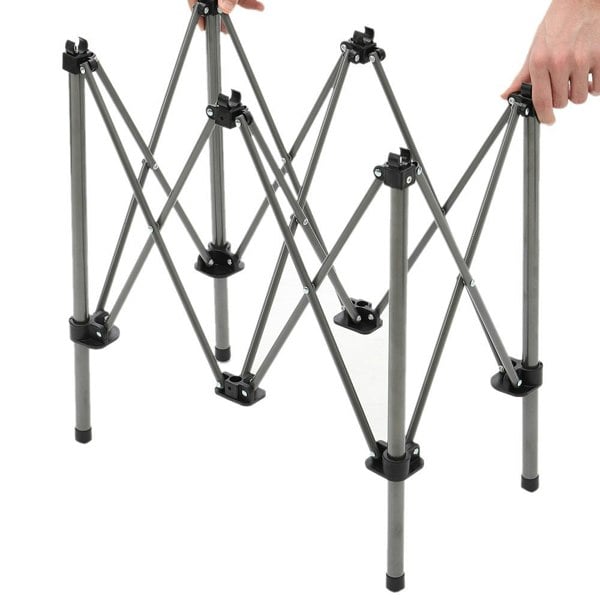 7 Piece Folding Camping Table and Chairs Set Portable with Carrying Bag Camp Furniture Living and Home