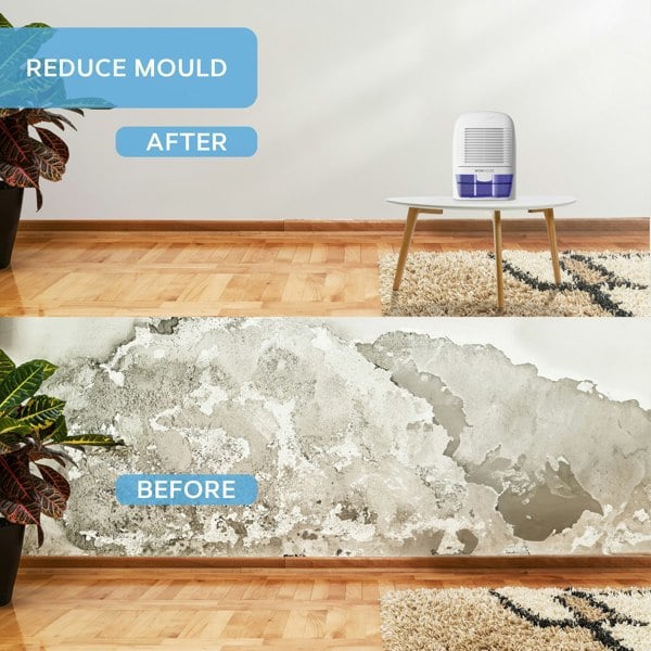 MONHOUSE 1500ml Dehumidifier - Portable and Compact Electric Moisture Absorber