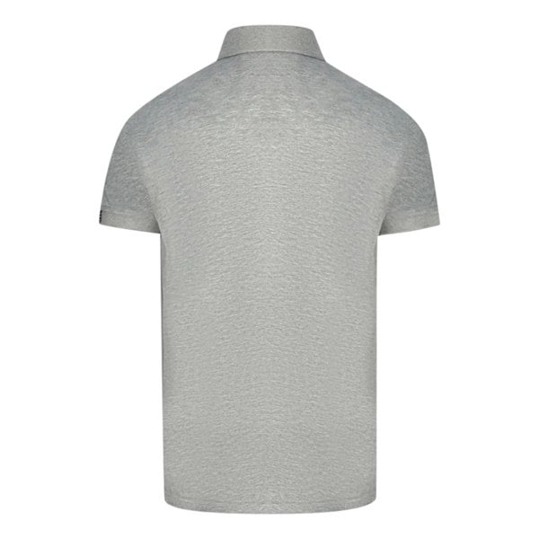 Aquascutum Check Pocket Polo Shirt - Grey