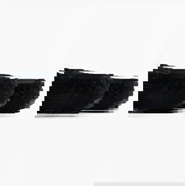 Totes Isotoner SUEDE CLASSIC Moccasin Slippers Mens Navy