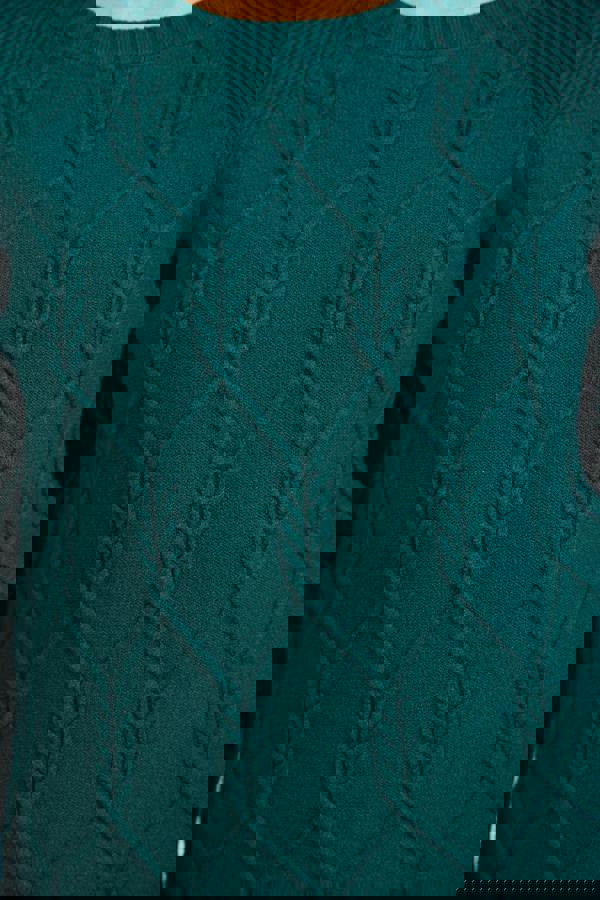 Wheat Cable-Knit Jumper