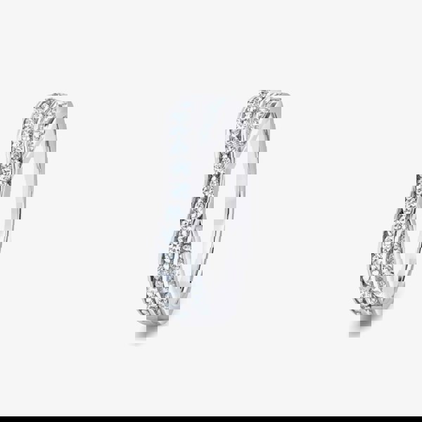 T. H. Baker 9ct White Gold Channel Dipped Diamond Ring RBE-500-060 L