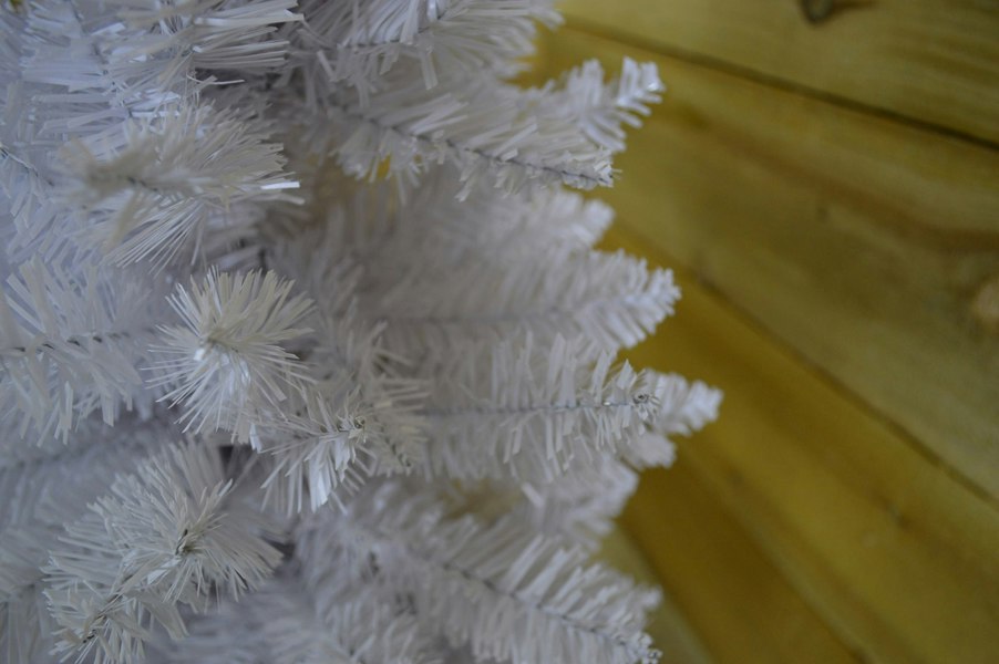 Samuel Alexander 6.5ft (2m) Premier Pencil Style Slim Christmas Tree in White
