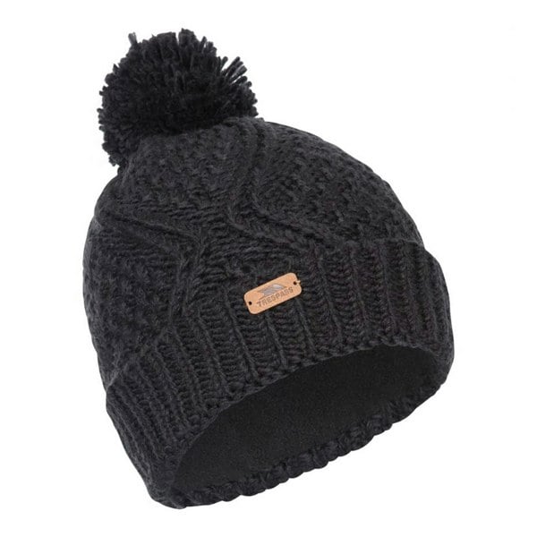 Trespass Women's Zyra Knitted Beanie - Black