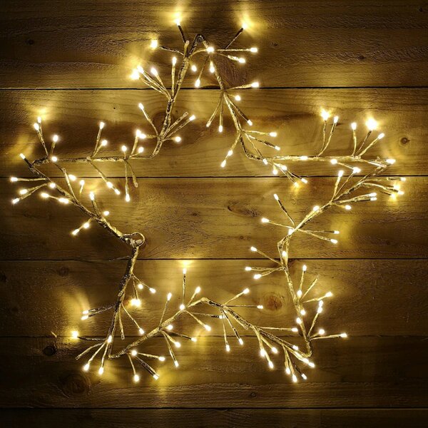 Samuel Alexander 60cm Gold Christmas Star 150 Warm White LED Indoor/Outdoor Christmas Decorations