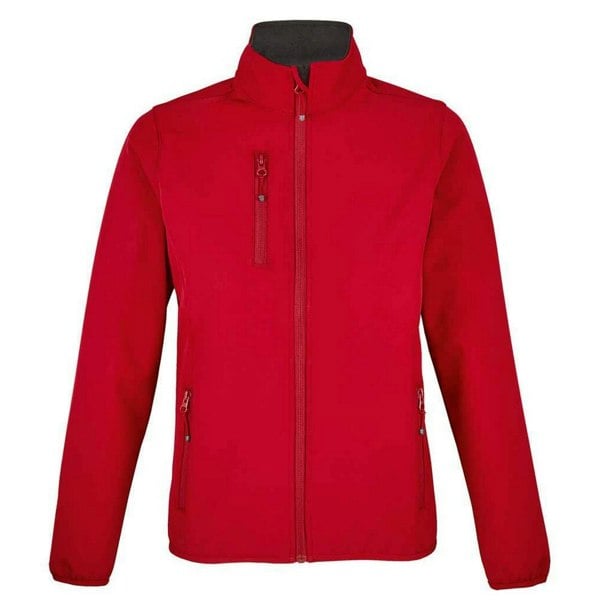 SOLS Womens Falcon Softshell Recycled Soft Shell Jacket - Pepper Red