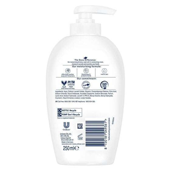 Dove Care & Protect Hand Wash, Deep Cleansing with Anti-Bac Effect, 250ml