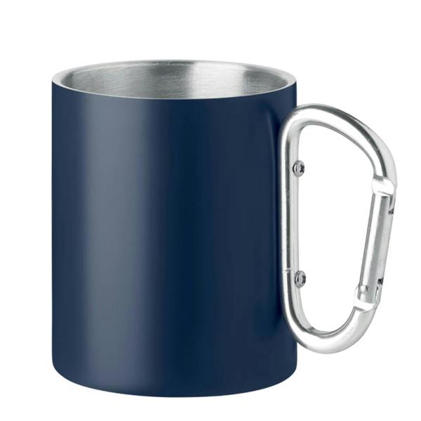 MidOcean Trumba Metal Double Wall 300ml Mug - French Navy - 