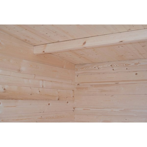 Shire Walsoken 8x12 Log Cabin 19mm interlock  Cladding - Best Shed