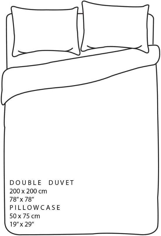 Smart Living Teddy Rainbow Glow in the Dark Fleece Duvet Cover with Pillowcases