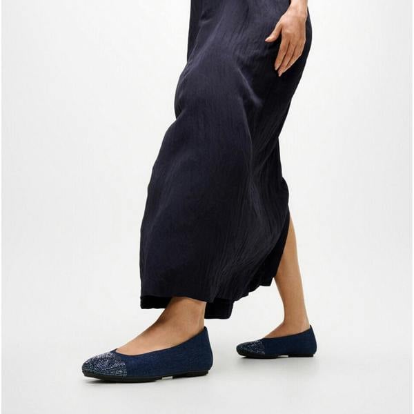 FitFlop FitFlop DELICATO CRYSTAL Womens Mary Jane Dark Denim