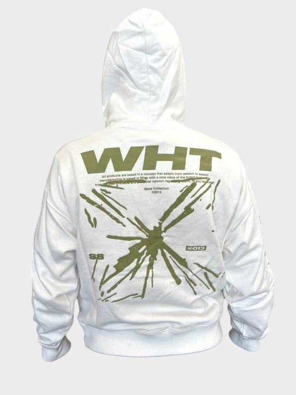 Off - White Splash Arrow Skate Hoodie White - Supplied FashionOff - White