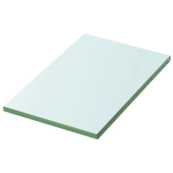 Berkfield Shelf Panel Glass Clear 20x12 cm