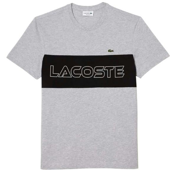 Lacoste Unisex Adult Printed Colour Block Regular T-Shirt - Multicoloured - 