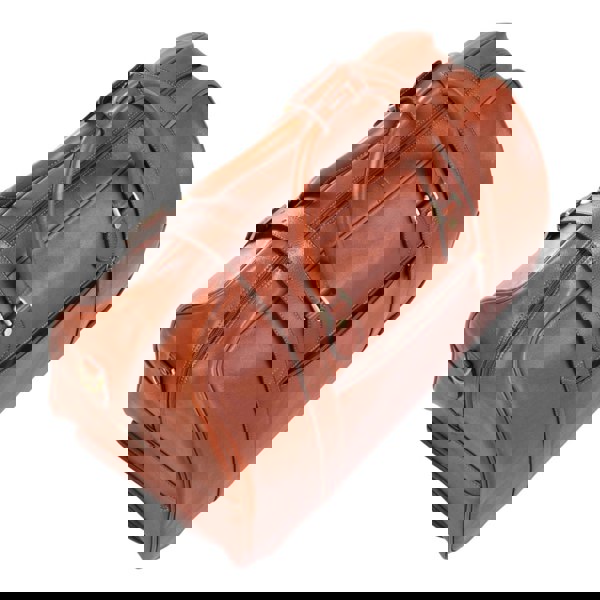 Infinity Leather Holt - Genuine Leather Wheeled Duffle Bag