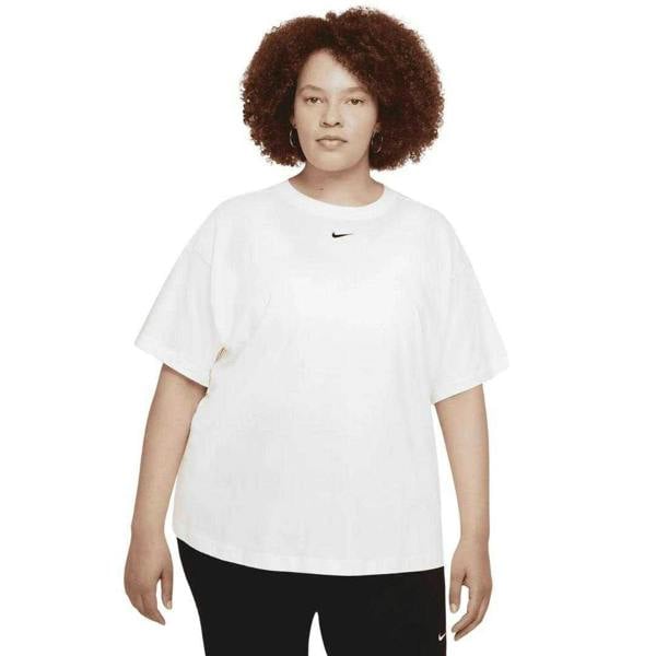 Nike Womens/Ladies Small Logo Plus T-Shirt - White - 