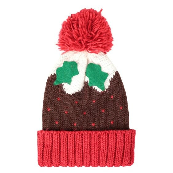 Mountain Warehouse Christmas Pudding Beanie - Red/Brown/White