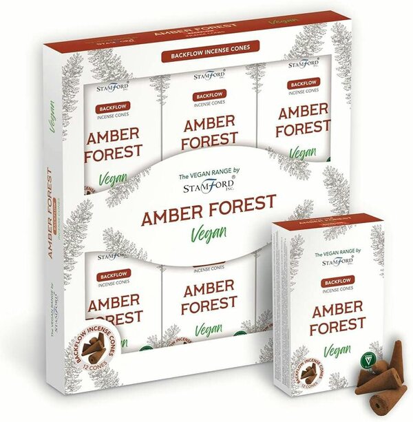 Stamford Vegan Backflow Incense Cones for Home Fragrance, 72 cones