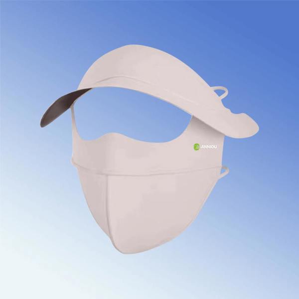 Anniou Vinyl Brim Sun Shield Mask - light pink