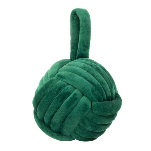 Furn Velvet Knotted Door Stopper - Emerald