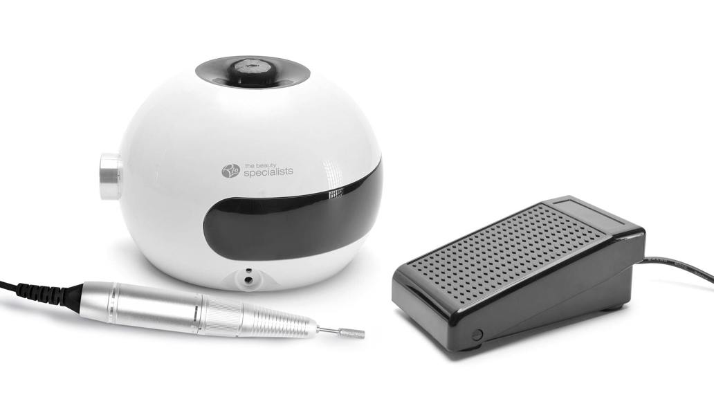 salon electric nail file with hand piece and foot pedal control