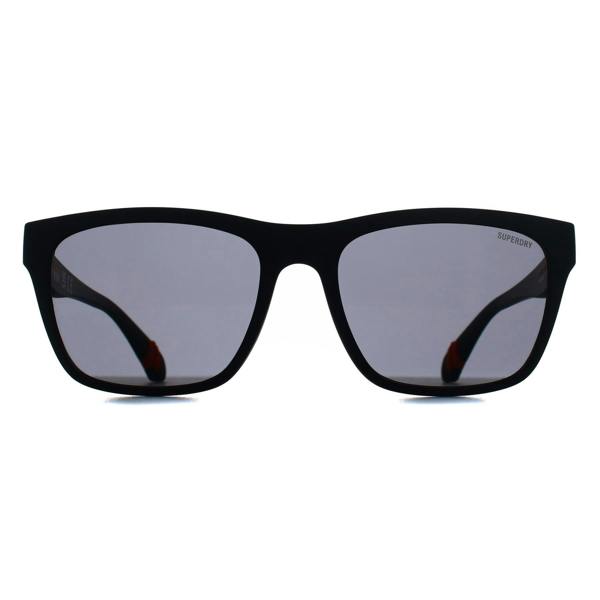 Superdry Sunglasses SDS-5009 104A Shiny Black Silver Mirror