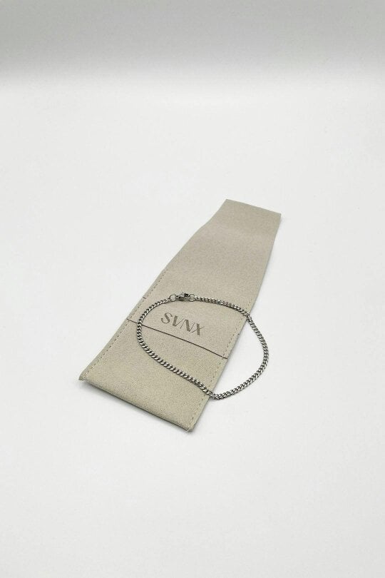 SVNX Cuban Bracelet in Silver 3mm