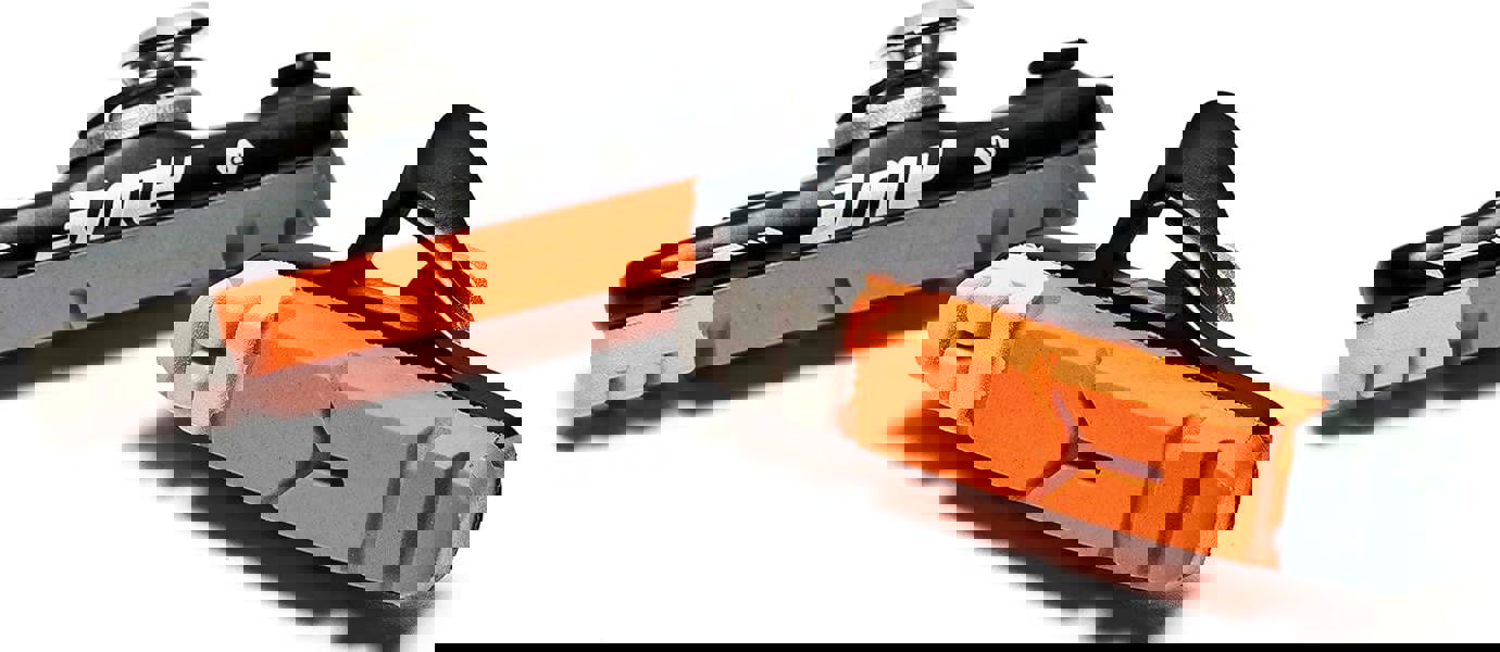 Awe Black Cassette Road 55mm Brake Blocks Grey/Orange/White