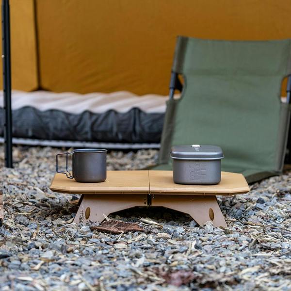 Havendro Khaki Portable Folding Camping Table Detachable Legs Picnic BBQ Table with Storage Bag