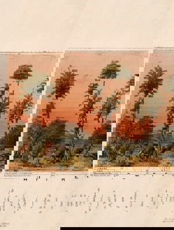 c.1852 View of Nature in all Climates - From the Equator to the Arctic Circle - The Weird & Wonderful