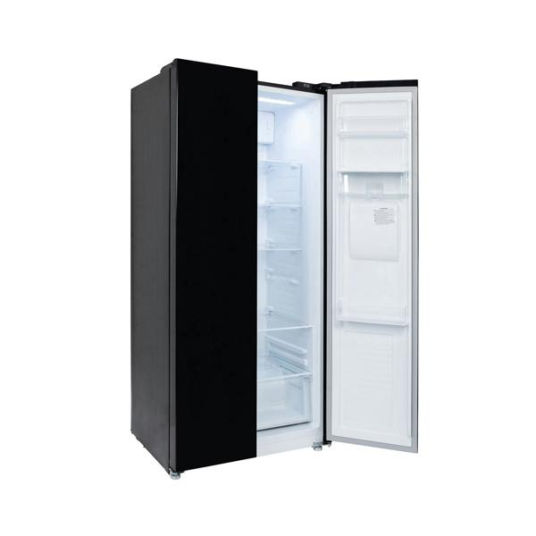 Willow 430L American Style Fridge Freezer WSBS84DB - Black