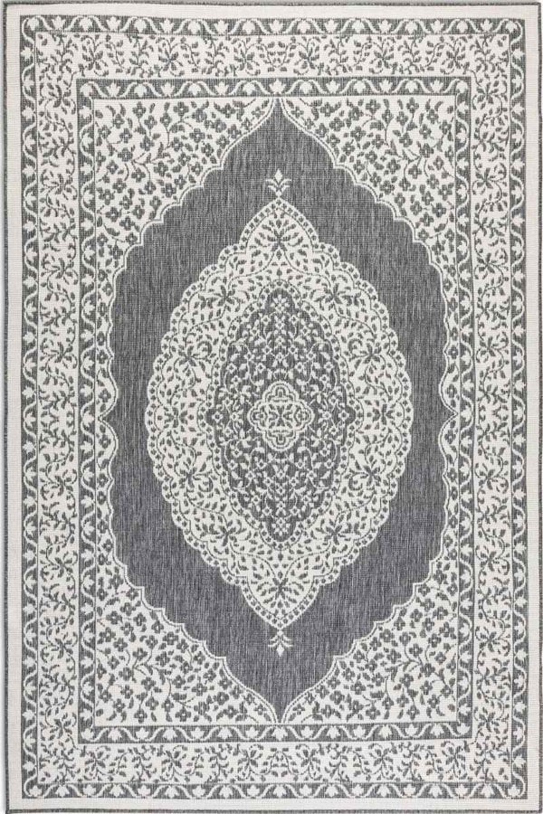 Meekly Indoor & Outdoor Reversible Grey Rug