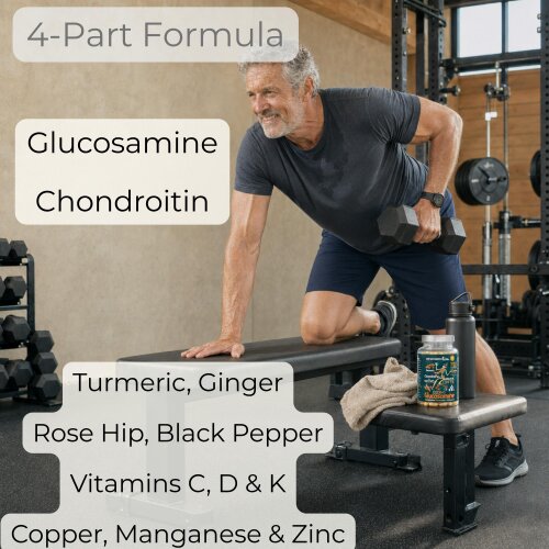 Dietapplements Glucosamine, Chondroitin, Turmeric, Vitamins & Minerals for the Bones & Joints