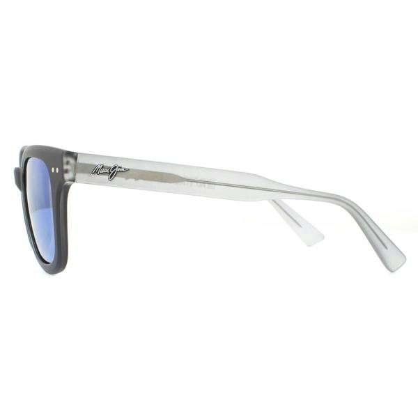 Maui Jim Sunglasses Shore Break B822-02MG Black with Grey Blue Hawaii Polarized