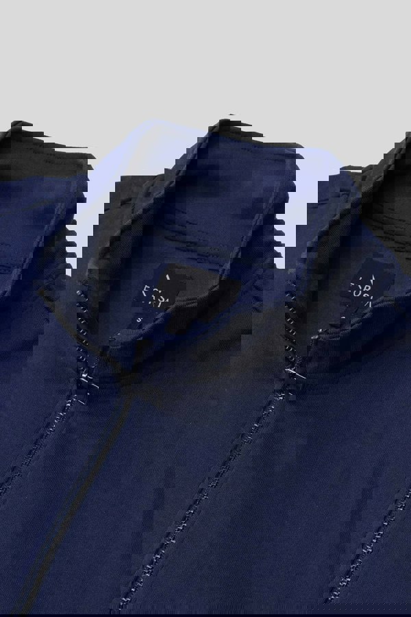 ENORSIA Elbow Patch Half Zip Sweatshirt