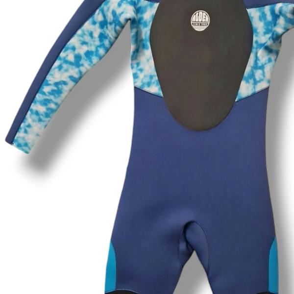 Alder Kids Stealth Junior 5/4mm Back Zip Blue Wetsuit