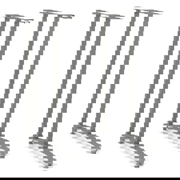 Furniture To Go Prima Desk 120 cm in White with Silver grey steel legs