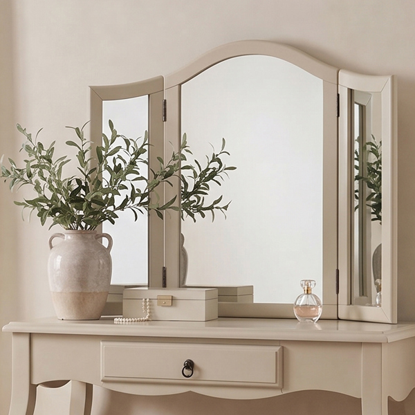 Statement Furniture Romance 3-Way Dressing Table Mirror. Large Tabletop Mirror
