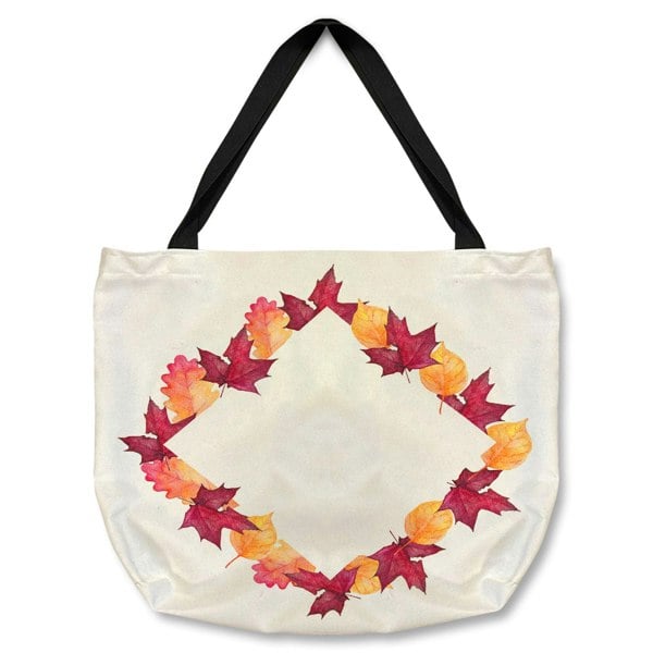 Benjamin Tate Design Diamond Autumn Reath Tote bag