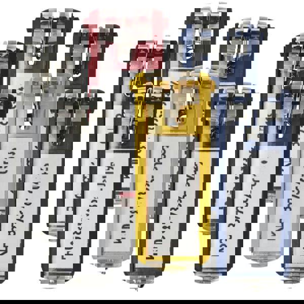 Durable Key Clips Organisational Label Hooks | 6 Pack | Assorted