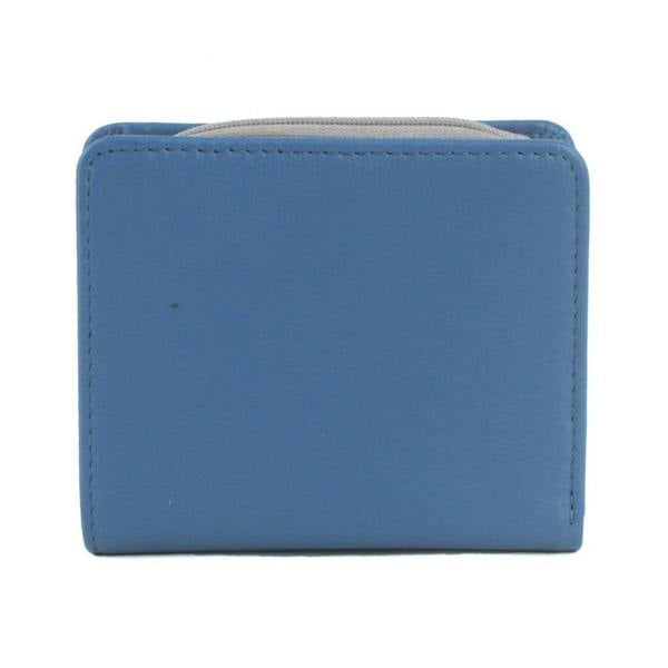 Eastern Counties Leather Tammy Purse - Slate Blue/Ivory