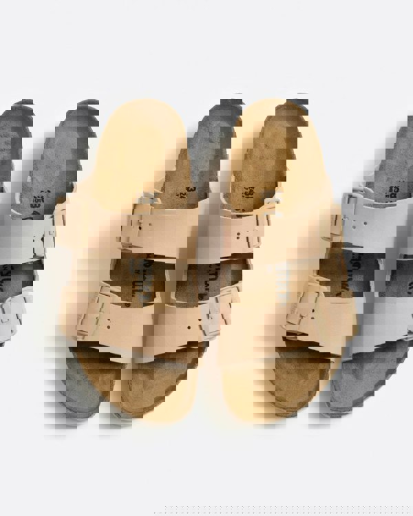 Birkenstock Arizona Birko Flor Womens Sandals - New Beige