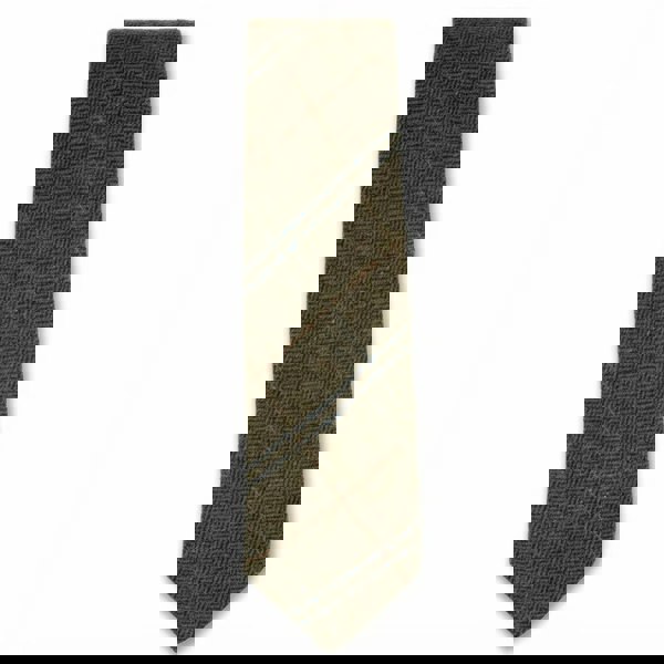 TruClothing Men's Wool Blend Herringbone Plaid Tweed Tie