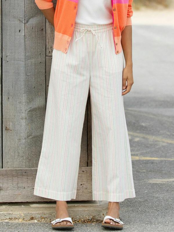 Kite Womens Organic Gillingham Wide Leg Woven Trousers Special Stripe
