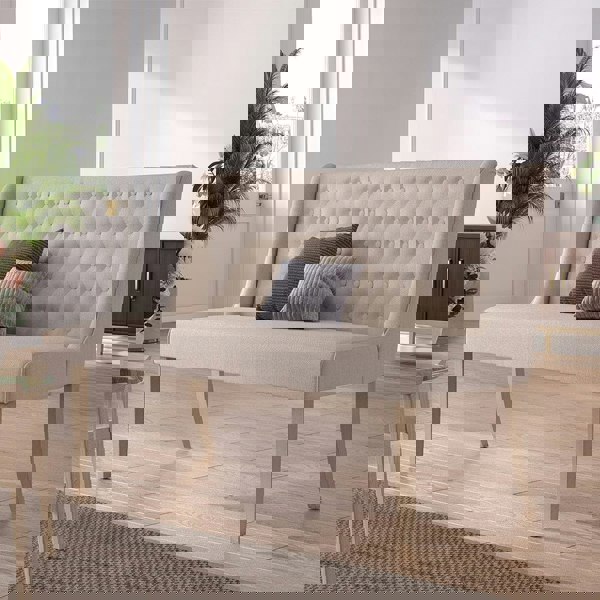 Modern Bench Upholstered Tufted Living Room Living Room Chairs Living and Home